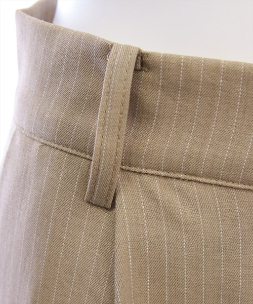 CLEAR BASIC（クリアベーシック）の「【低身長対応／サイズ展開あり】ストライプワイドパンツ(セット可)[オフィスカジュアル 着回し抜群 大人]≪新作≫（その他パンツ・レディース・チャコールグレー/ベージュ/ライトグレー・F/PF）」の21枚目の写真