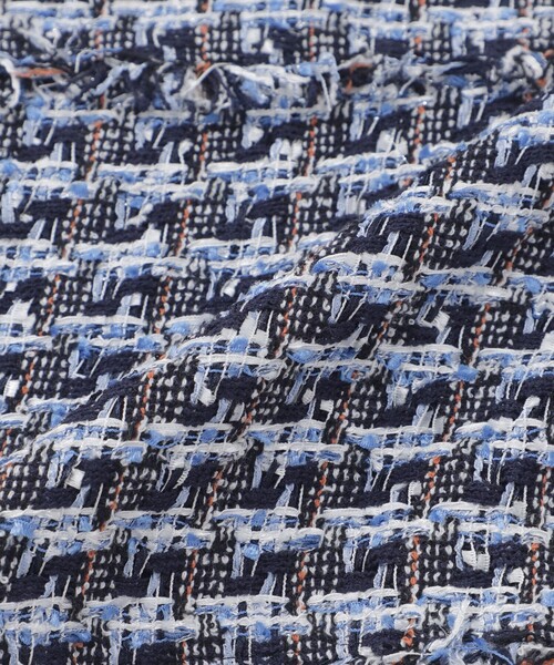 LOVELESS（ラブレス）の「ファンシーツイードジャケット（ノーカラージャケット・レディース・ブルー系その他3・36/34）」の11枚目の写真