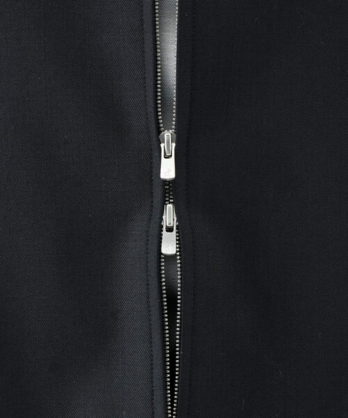EDITION（エディション）の「ドライツイル ZIPジャケット（ノーカラージャケット・レディース・ブラック/チャコールグレー・34/36）」の14枚目の写真