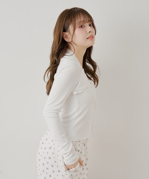 シェリコ♡ セール】ボレロ風レースレイヤードトップス（Tシャツ/カットソー