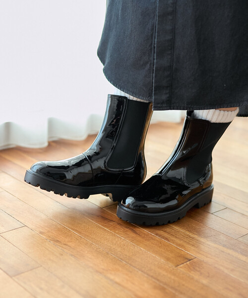 FREAK'S STORE(フリークスストア)の「晴雨兼用 サイドゴアブーツ/ミドルブーツ(ブーツ・レディース・ブラック/その他・35/39/38/37/36)」の2枚目の写真