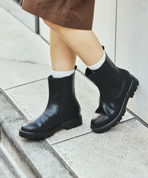 FREAK'S STORE(フリークスストア)の「晴雨兼用 サイドゴアブーツ/ミドルブーツ(ブーツ・レディース・ブラック/その他・35/39/38/37/36)」の1枚目の写真