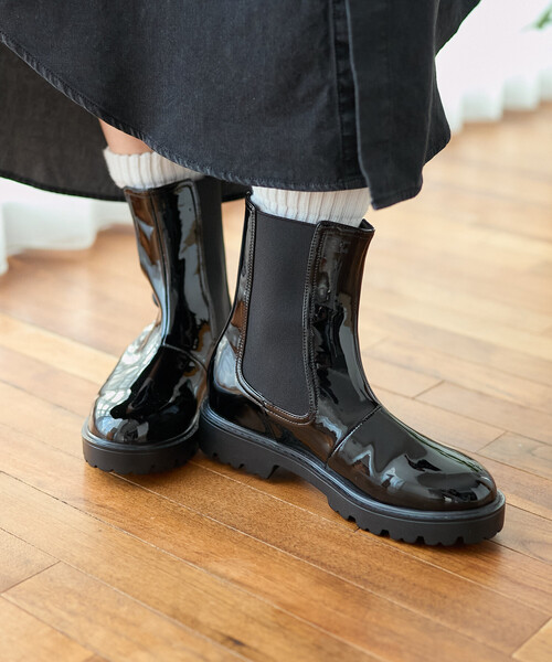 FREAK'S STORE(フリークスストア)の「晴雨兼用 サイドゴアブーツ/ミドルブーツ(ブーツ・レディース・ブラック/その他・35/39/38/37/36)」の6枚目の写真