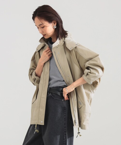 【美品】WOOLRICH ウールリッチ　ブルゾン　ベージュ　スタジャン　S hugall_870012492
