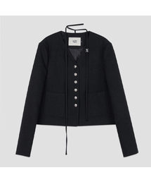 ATELIER NAIN（アトリエナイン）の「STRING V-NECK CROP FALL JACKET(JK-3042)（その他アウター）」