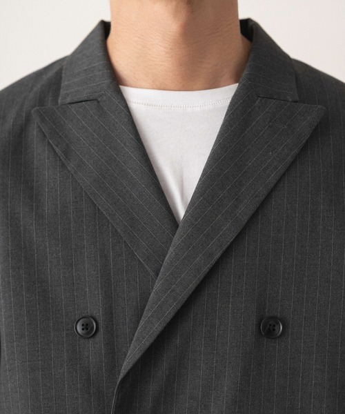 LUCY（ルーシー）の「LUCY/【26年春新作】ダブルテーラードジャケット（テーラードジャケット・メンズ・グレー系その他4/ブラック/ブラック系その他4・LARGE/MEDIUM）」の16枚目の写真
