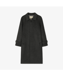 WORK ON BODY OFF（ワークオンボディオフ）の「ルービン セミオーバーサイズ ウール バルマカンコート-チャコール（ダッフルコート）」
