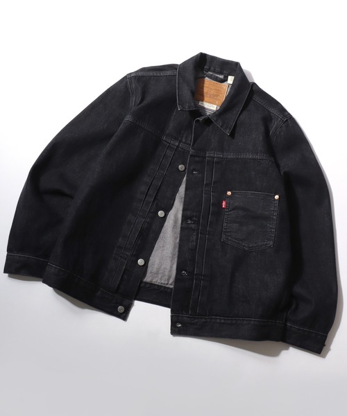 Levi's(リーバイス)の「Levi's/リーバイス TYPE-Ⅰ TRUCKER/オーバーサイズ 1st セルビッジ デニムトラッカージャケット/Gジャン/レディース メンズ(デニムジャケット・メンズ・ブラック・M/S/XL/L)」の14枚目の写真