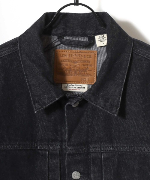 Levi's(リーバイス)の「Levi's/リーバイス TYPE-Ⅰ TRUCKER/オーバーサイズ 1st セルビッジ デニムトラッカージャケット/Gジャン/レディース メンズ(デニムジャケット・メンズ・ブラック・M/S/XL/L)」の4枚目の写真
