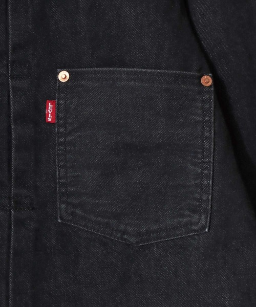 Levi's(リーバイス)の「Levi's/リーバイス TYPE-Ⅰ TRUCKER/オーバーサイズ 1st セルビッジ デニムトラッカージャケット/Gジャン/レディース メンズ(デニムジャケット・メンズ・ブラック・M/S/XL/L)」の6枚目の写真