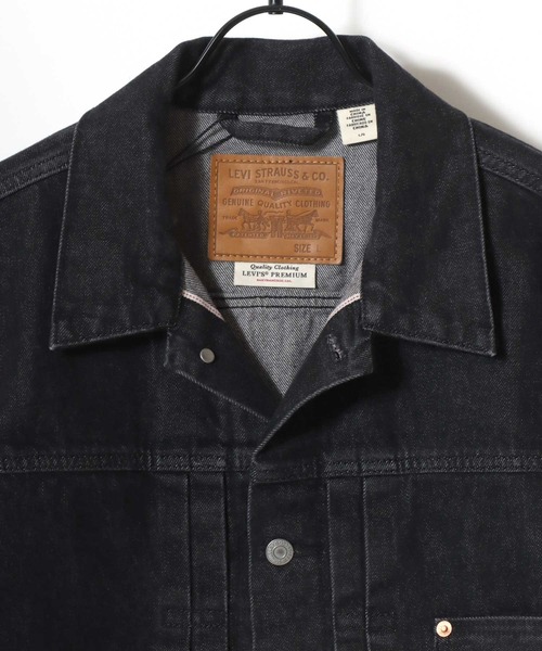 Levi's(リーバイス)の「Levi's/リーバイス TYPE-Ⅰ TRUCKER/オーバーサイズ 1st セルビッジ デニムトラッカージャケット/Gジャン/レディース メンズ(デニムジャケット・メンズ・ブラック・M/S/XL/L)」の5枚目の写真