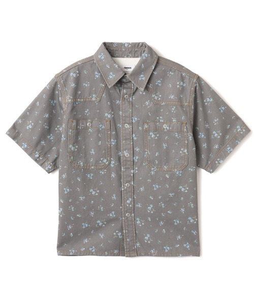 atmos pink(アトモスピンク)の「atmos pink Floral Work Shirt / アトモス ピンク フローラル ワーク シャツ(シャツ/ブラウス・レディース・ブラック/ホワイト・FREE)」の2枚目の写真