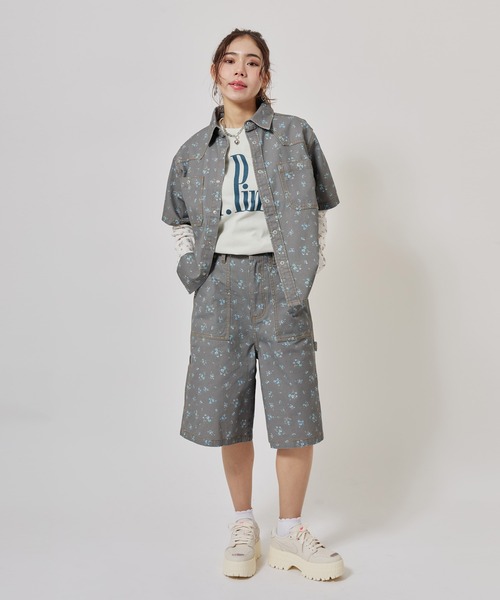 atmos pink(アトモスピンク)の「atmos pink Floral Work Shirt / アトモス ピンク フローラル ワーク シャツ(シャツ/ブラウス・レディース・ブラック/ホワイト・FREE)」の20枚目の写真