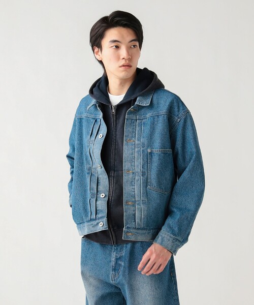 BEAMS HEART(ビームスハート)の「GMS デニム ジャケット(デニムジャケット・メンズ・ブルー/インディゴブルー・SMALL/MEDIUM/LARGE)」の5枚目の写真