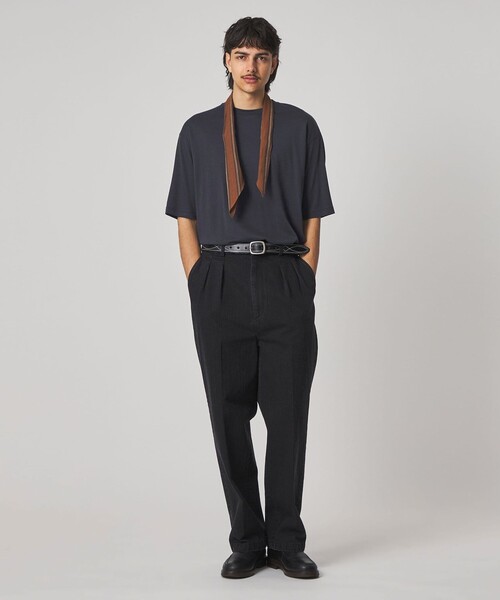 Steven Alan（スティーブンアラン）の「＜Steven Alan＞ CR ジャージー クルーネック ショートスリーブ Tシャツ NARROW（Tシャツ/カットソー・メンズ・ネイビー/オリーブ・S/M/L/XL）」の7枚目の写真