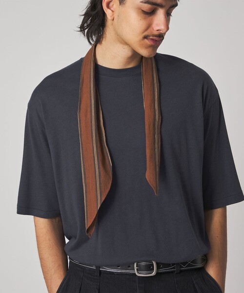 Steven Alan（スティーブンアラン）の「＜Steven Alan＞ CR ジャージー クルーネック ショートスリーブ Tシャツ NARROW（Tシャツ/カットソー・メンズ・ネイビー/オリーブ・S/M/L/XL）」の8枚目の写真