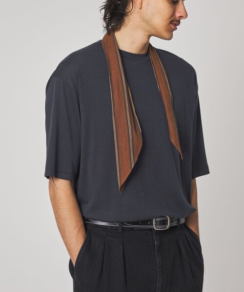 Steven Alan（スティーブンアラン）の「＜Steven Alan＞ CR ジャージー クルーネック ショートスリーブ Tシャツ NARROW（Tシャツ/カットソー・メンズ・ネイビー/オリーブ・S/M/L/XL）」の10枚目の写真