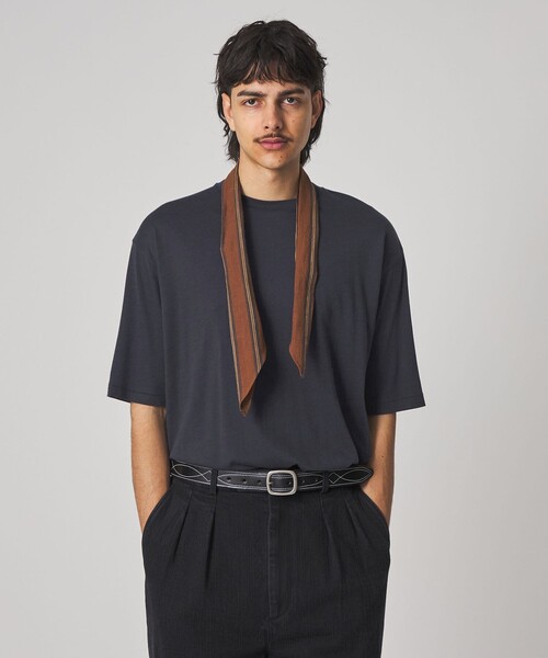 Steven Alan（スティーブンアラン）の「＜Steven Alan＞ CR ジャージー クルーネック ショートスリーブ Tシャツ NARROW（Tシャツ/カットソー・メンズ・ネイビー/オリーブ・S/M/L/XL）」の11枚目の写真