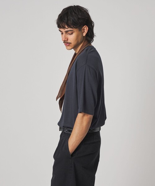 Steven Alan（スティーブンアラン）の「＜Steven Alan＞ CR ジャージー クルーネック ショートスリーブ Tシャツ NARROW（Tシャツ/カットソー・メンズ・ネイビー/オリーブ・S/M/L/XL）」の12枚目の写真