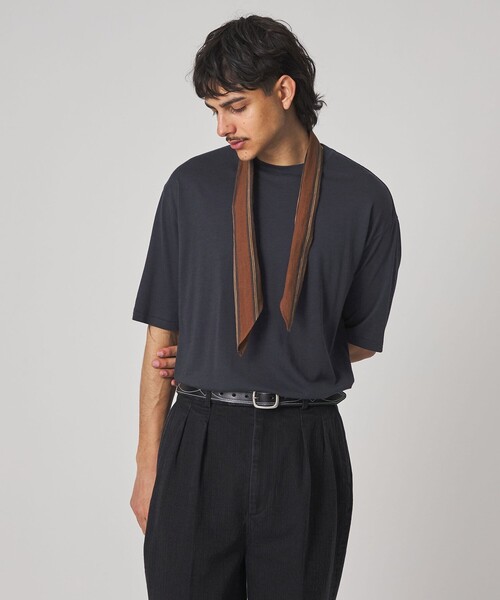 Steven Alan（スティーブンアラン）の「＜Steven Alan＞ CR ジャージー クルーネック ショートスリーブ Tシャツ NARROW（Tシャツ/カットソー・メンズ・ネイビー/オリーブ・S/M/L/XL）」の14枚目の写真