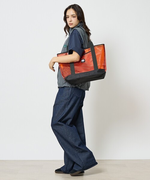 Flowfold（フローフォールド）の「限定商品【FLOWFOLD / フローフォールド】RS PORTER TOTE 16L 超軽量 / 高機能 トートバッグ（トートバッグ・メンズ・グレー/ブルー/オレンジ・フリー）」の4枚目の写真