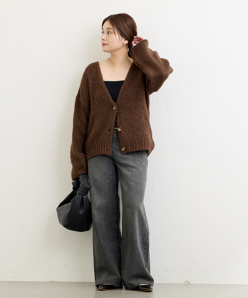 JOURNAL STANDARD（ジャーナルスタンダード）の「《追加》12.5oz WIDE LEG DENIM（デニムパンツ・レディース・ブルー系その他/ライトグレー・36/38/40）」の4枚目の写真