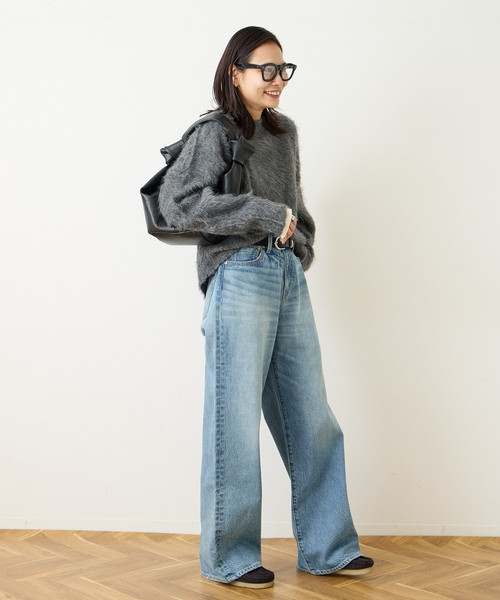 JOURNAL STANDARD（ジャーナルスタンダード）の「《追加》12.5oz WIDE LEG DENIM（デニムパンツ・レディース・ブルー系その他/ライトグレー・36/38/40）」の6枚目の写真