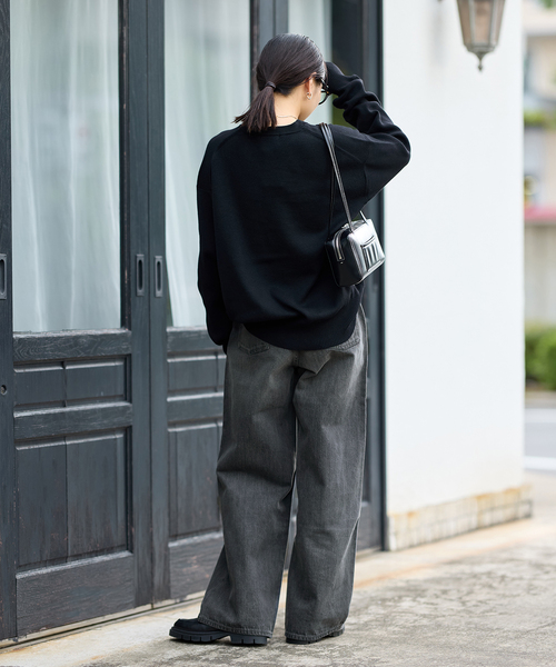 JOURNAL STANDARD（ジャーナルスタンダード）の「《追加》12.5oz WIDE LEG DENIM（デニムパンツ・レディース・ブルー系その他/ライトグレー・36/38/40）」の8枚目の写真