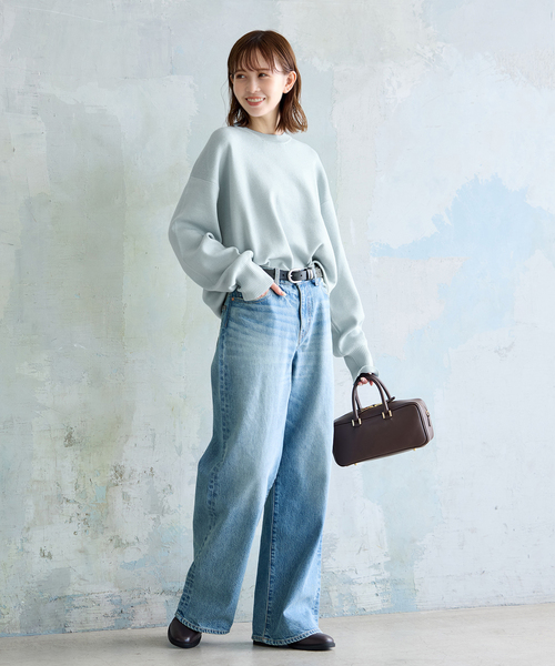 JOURNAL STANDARD（ジャーナルスタンダード）の「《追加》12.5oz WIDE LEG DENIM（デニムパンツ・レディース・ブルー系その他/ライトグレー・36/38/40）」の14枚目の写真
