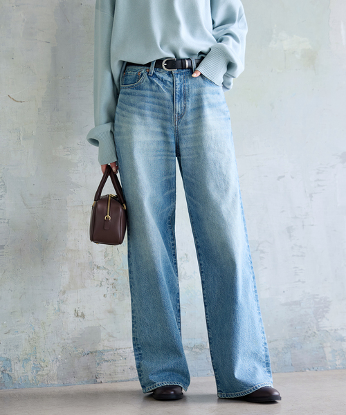 JOURNAL STANDARD（ジャーナルスタンダード）の「《追加》12.5oz WIDE LEG DENIM（デニムパンツ・レディース・ブルー系その他/ライトグレー・36/38/40）」の20枚目の写真