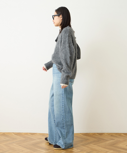 JOURNAL STANDARD（ジャーナルスタンダード）の「《追加》12.5oz WIDE LEG DENIM（デニムパンツ・レディース・ブルー系その他/ライトグレー・36/38/40）」の21枚目の写真