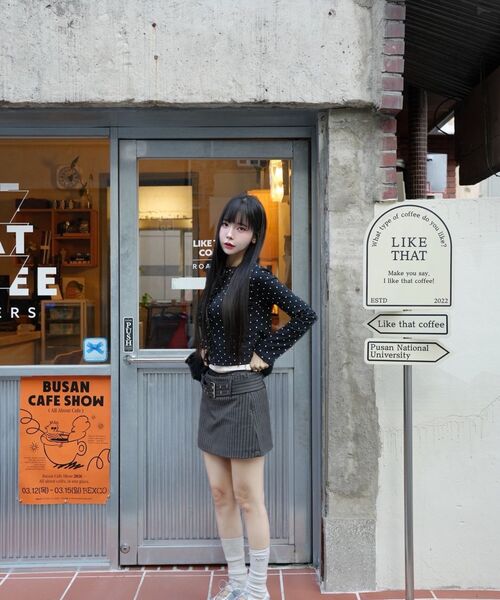 THE GREEN LAB（ザグリーンラボ）の「ドットフリルクロップカーディガン[アイボリー]（カーディガン/ボレロ・レディース・アイボリー・FREE）」の22枚目の写真