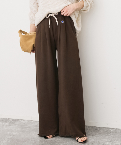 Spick & Span（スピックアンドスパン）の「《一部店舗+WEB限定》Champion/チャンピオン スウェットパンツ（スウェットパンツ・レディース・ブラック系その他/ブラウン/ライトグレー・MEDIUM）」の3枚目の写真