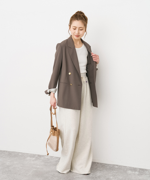 Spick & Span（スピックアンドスパン）の「《一部店舗+WEB限定》Champion/チャンピオン スウェットパンツ（スウェットパンツ・レディース・ブラック系その他/ブラウン/ライトグレー・MEDIUM）」の8枚目の写真