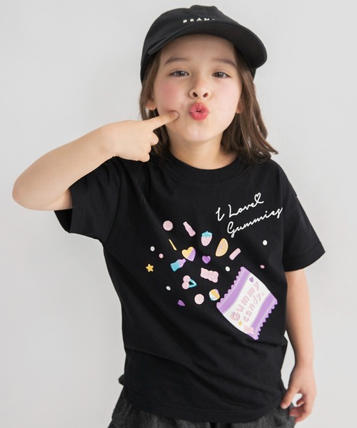 DRC branshes(ディーアールシーブランシェス)の「【DRC/WEB限定】ガールズアソートグラフィック半袖Tシャツ(Tシャツ/カットソー・キッズ・イエロー/ラベンダー/その他1/その他2/ピンク/ライトグリーン/サックスブルー/ブラック/ライトピンク/オフホワイト・150/140/100/120/110/160/130)」の3枚目の写真