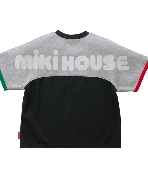 MIKI HOUSE(ミキハウス)の「【WEB限定】バイカラー バックロゴ半袖Tシャツ(Tシャツ/カットソー・キッズ・ローズ/グリーン/ブラック/ライトグリーン・130cm/120cm/110cm/100cm/90cm/80cm)」の10枚目の写真