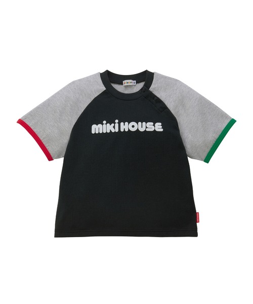 MIKI HOUSE(ミキハウス)の「【WEB限定】バイカラー バックロゴ半袖Tシャツ(Tシャツ/カットソー・キッズ・ローズ/グリーン/ブラック/ライトグリーン・130cm/120cm/110cm/100cm/90cm/80cm)」の8枚目の写真