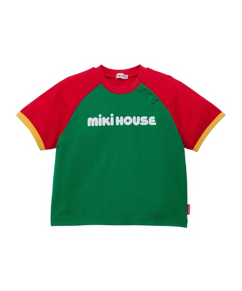 MIKI HOUSE(ミキハウス)の「【WEB限定】バイカラー バックロゴ半袖Tシャツ(Tシャツ/カットソー・キッズ・ローズ/グリーン/ブラック/ライトグリーン・130cm/120cm/110cm/100cm/90cm/80cm)」の16枚目の写真
