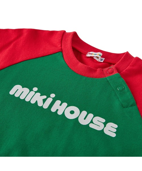 MIKI HOUSE(ミキハウス)の「【WEB限定】バイカラー バックロゴ半袖Tシャツ(Tシャツ/カットソー・キッズ・ローズ/グリーン/ブラック/ライトグリーン・130cm/120cm/110cm/100cm/90cm/80cm)」の19枚目の写真