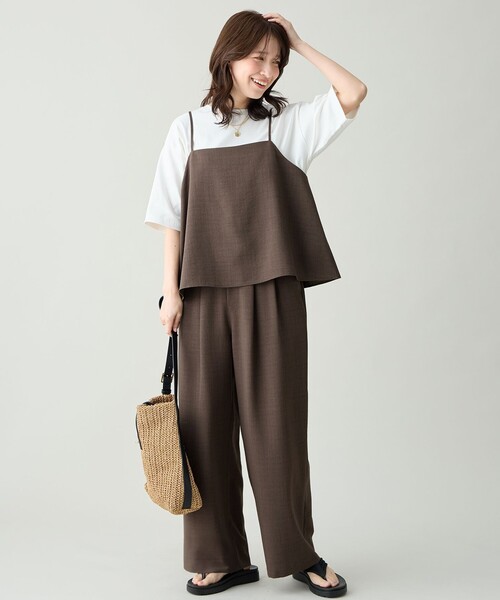 ANY(エニィ)の「【Sサイズあり】オーガニックコットンスムース5分袖Tシャツ(Tシャツ/カットソー・レディース・ベージュ系/ピンク系/ブラック系/ホワイト系・F/SMALL)」の10枚目の写真