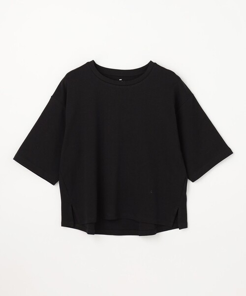 ANY(エニィ)の「【Sサイズあり】オーガニックコットンスムース5分袖Tシャツ(Tシャツ/カットソー・レディース・ベージュ系/ピンク系/ブラック系/ホワイト系・F/SMALL)」の21枚目の写真