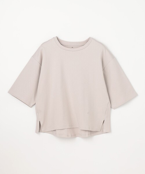ANY(エニィ)の「【Sサイズあり】オーガニックコットンスムース5分袖Tシャツ(Tシャツ/カットソー・レディース・ベージュ系/ピンク系/ブラック系/ホワイト系・F/SMALL)」の22枚目の写真