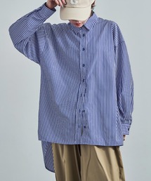 テールカット ストライプシャツ