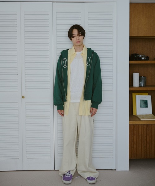common gull products.(コモンガルプロダクツ)の「二層の腰周りなチノパンツ(チノパンツ・レディース・アイボリー/ベージュ系/チャコール・MEDIUM/LARGE/SMALL)」の21枚目の写真