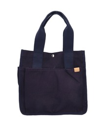 DOT&STRIPE キャンバス両サイドポケット付きA4 トート