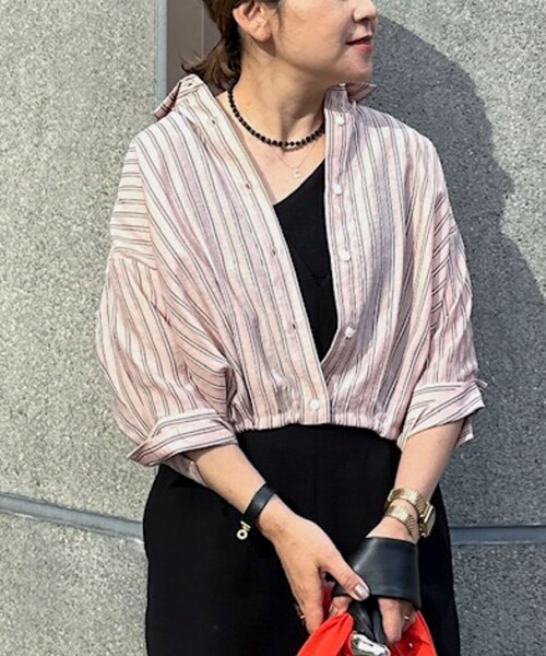 NOLLEY’S（ノーリーズ）の「ウォッシャブルドロストシャツ（シャツ/ブラウス・レディース・ホワイト系その他4/ブルー系その他3/ピンク系その他3・38）」の3枚目の写真
