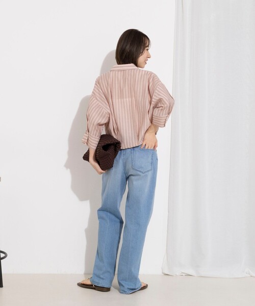 NOLLEY’S（ノーリーズ）の「ウォッシャブルドロストシャツ（シャツ/ブラウス・レディース・ホワイト系その他4/ブルー系その他3/ピンク系その他3・38）」の5枚目の写真