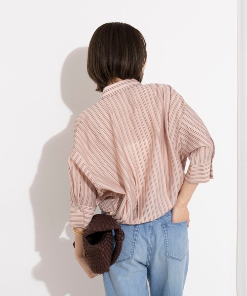 NOLLEY’S（ノーリーズ）の「ウォッシャブルドロストシャツ（シャツ/ブラウス・レディース・ホワイト系その他4/ブルー系その他3/ピンク系その他3・38）」の9枚目の写真