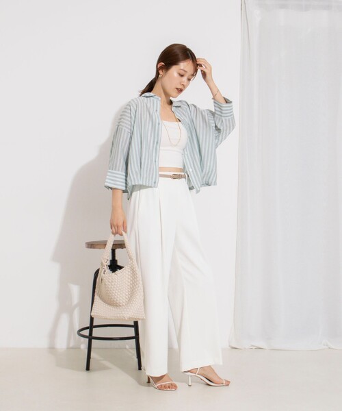 NOLLEY’S（ノーリーズ）の「ウォッシャブルドロストシャツ（シャツ/ブラウス・レディース・ホワイト系その他4/ブルー系その他3/ピンク系その他3・38）」の13枚目の写真