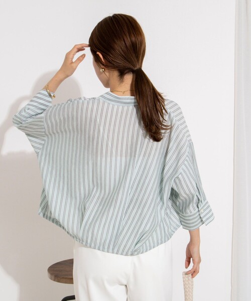 NOLLEY’S（ノーリーズ）の「ウォッシャブルドロストシャツ（シャツ/ブラウス・レディース・ホワイト系その他4/ブルー系その他3/ピンク系その他3・38）」の15枚目の写真